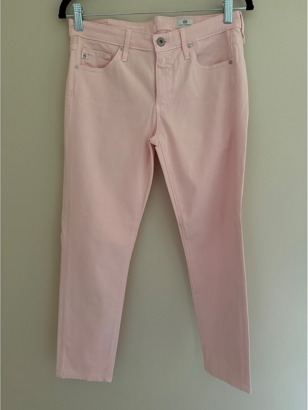 27 Adriano Goldschmied Stretchy Pastel Pink Pants